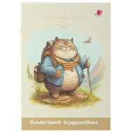 ICO: Przedszkolny zeszyt do korespondencji i notatek Cat, format A5, 32 kartki