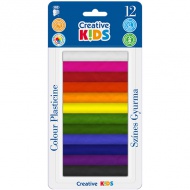 ICO: Zestaw kolorowej plasteliny Creative kids, 12 sztuk, 165 g