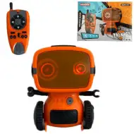 Interaktywny robot RC TalkBot z trybem walkie-talkie w kolorze pomarańczowym 2,4GHz