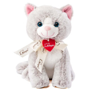 Jacqueline szary pluszowy kotek 25 cm - Lumpin