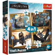 Jak wytresować smoka 4 w 1 puzzle - Trefl