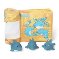 Kąpielowa zabawka: Wodoodporna książka, małe delfiny - Melissa & Doug