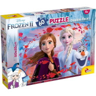 Kraina lodu 2 2 w 1 puzzle 60 elementów i kolorowanka 50x35 cm - Lisciani