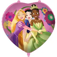 Księżniczki Disneya: Balon foliowy w kształcie serca 46 cm