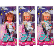 Lalka Evi Love w piżamie z jednorożcem, w różnych wariantach - Simba Toys