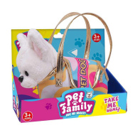 Luna: Pluszowy szczeniak Pet Family w torbie dla psa 20 cm