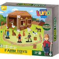 Luna: Zestaw do zabawy ze zwierzętami Jasper Land Farm, 37 elementów