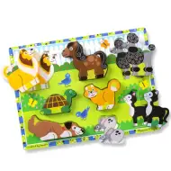 Małe zwierzątka - drewniana układanka w kształcie drzewa z 8 elementami - Melissa & Doug