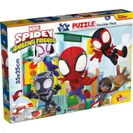 Marvel Spidey 2 w 1 puzzle 24 elementów i kolorowanka 35x25 cm - Lisciani