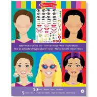 Melissa & Doug: Zestaw kreatywny z naklejkami – Stwórz twarz