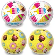 Piłka gumowa z wzorem lodów lub pączków 14 cm - Mondo Toys