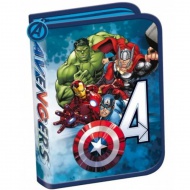 Piórnik Avengers, niebieski, rozkładany, 21x14x3,5 cm
