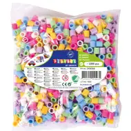 PlayBox: 9mm XL MAXI pastelowe koraliki do prasowania, opakowanie 1000 sztuk