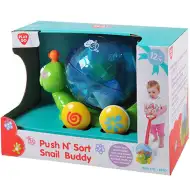 Playgo: Przesuwany grzechoczący ślimak-sorter kształtów