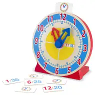 Poznaj zegar! edukacyjna drewniana zabawka - Melissa & Doug