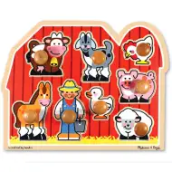 Puzzle w kształcie farmy z uchwytami - Melissa & Doug