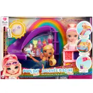 Rainbow High: Zestaw do zabawy przy basenie z lalką Blush Parker
