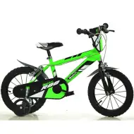 Rower dziecięcy Mountain Bike R88 zielono-czarny w rozmiarze 16 - rower Dino Bikes