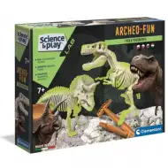 Science&Play: Archeofun Świecący T-rex i Triceratops – zestaw archeologiczny - Clementoni