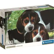Słodkie szczeniaki HQC 500-elementowe puzzle Compact - Clementoni