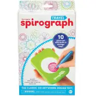 Spirograf: Podróżny spirograf z etui, kompaktowy rozmiar, zestaw 10 sztuk