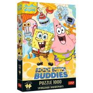 SpongeBob Kanciastoporty Najlepsi przyjaciele Bikini Dolne, puzzle 1000 elementów Premium Plus Quality – Trefl