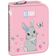 St.Right Cute Rabbit piórnik rozkładany z motywem króliczka PC03 20,5x14x3,5 cm