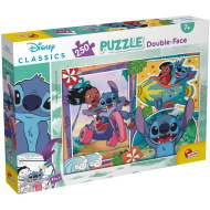 Stitch 2 w 1, puzzle 250 elementów i kolorowanka 50x35 cm - Lisciani
