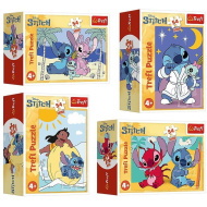 Stitch mini puzzle 54 elementów, różne wzory, 1 sztuka - Trefl