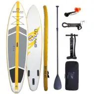 Szaro-pomarańczowy zestaw SP-320 SUP Stand Up Paddle 320 cm - Spartan