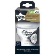 Tommee Tippee: Closer To Nature przezroczysta butelka 260 ml (0 mies.+)