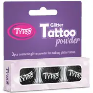 TyToo: Zestaw czarnego brokatu 3x2,5ml