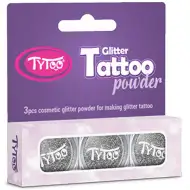 TyToo: Zestaw srebrnego brokatu 3x2,5 ml
