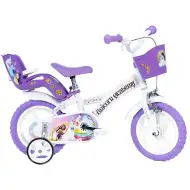 Unicorn Academy biało-fioletowy rower w rozmiarze 12 – rower Dino Bikes