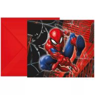 Zaproszenia na przyjęcie Spider-Mana „W akcji” – zestaw 6 szt.