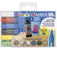 Zestaw 6 markerów Maxi Acrilyc Akril - Carioca