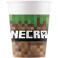 Zestaw 8 papierowych kubków Minecraft 200 ml