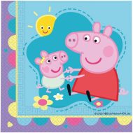 Zestaw papierowych serwetek Świnka Peppa - 2-warstwowe, 33 x 33 cm, 20 szt.