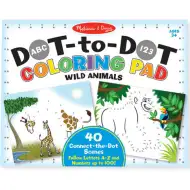 Zeszyt z rysunkami „Połącz kropki – Dzikie zwierzęta” – Melissa & Doug