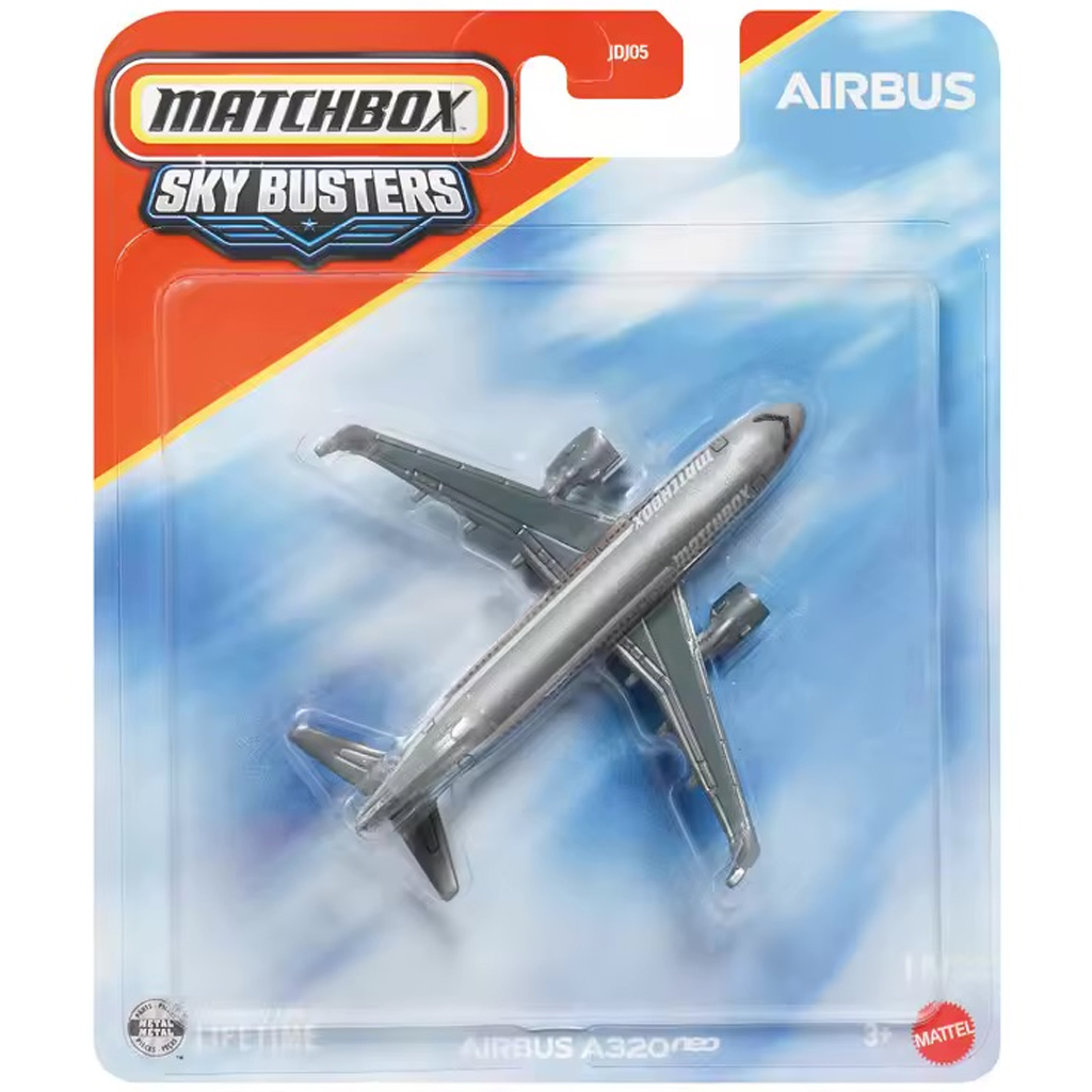 Model samolotu Matchbox Sky Busters: Airbus A320neo 1/64 – Mattel
