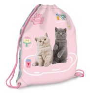 Ars Una: Cute Animals Tea Party plecak-worek z kotami, worek sportowy 32x42 cm