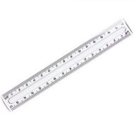 Ars Una: Przezroczysta linijka 17 cm