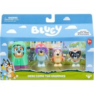 Bluey: 4‑częściowy zestaw zabawkowy z babciami
