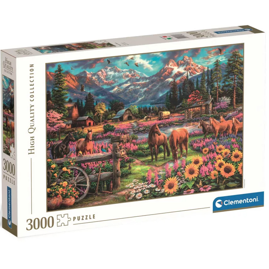 HQC Wolna jazda konna puzzle 3000 elementów - Clementoni