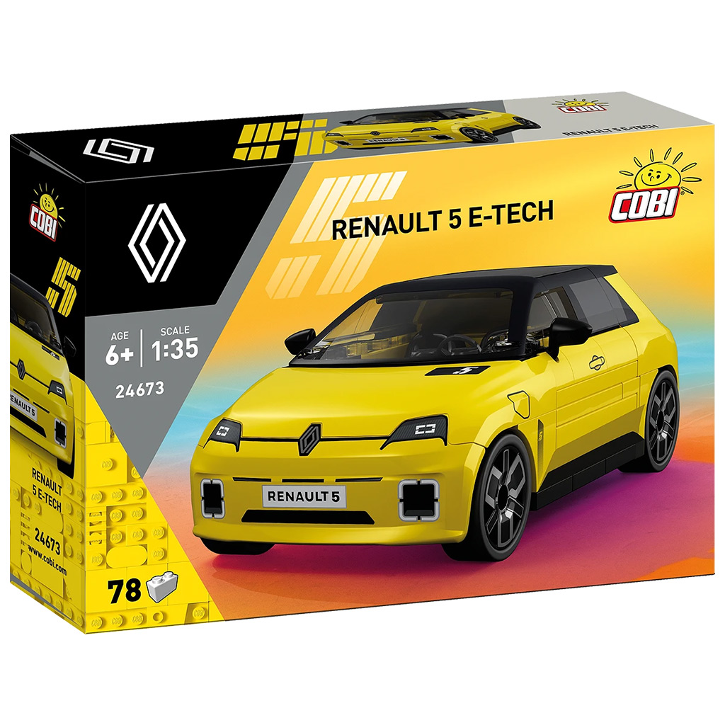 COBI: Żółty samochód Renault 5 E-Tech (24673)