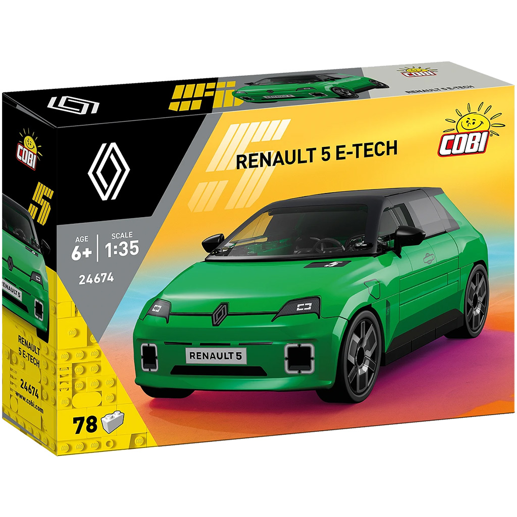 COBI: Renault 5 E-Tech zielony samochód konstrukcyjny (24674)