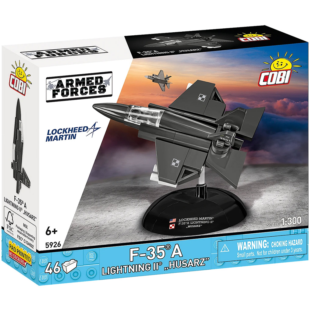 COBI: Siły Zbrojne F-35A Lightning II "Husarz" klocki konstrukcyjne (5926)