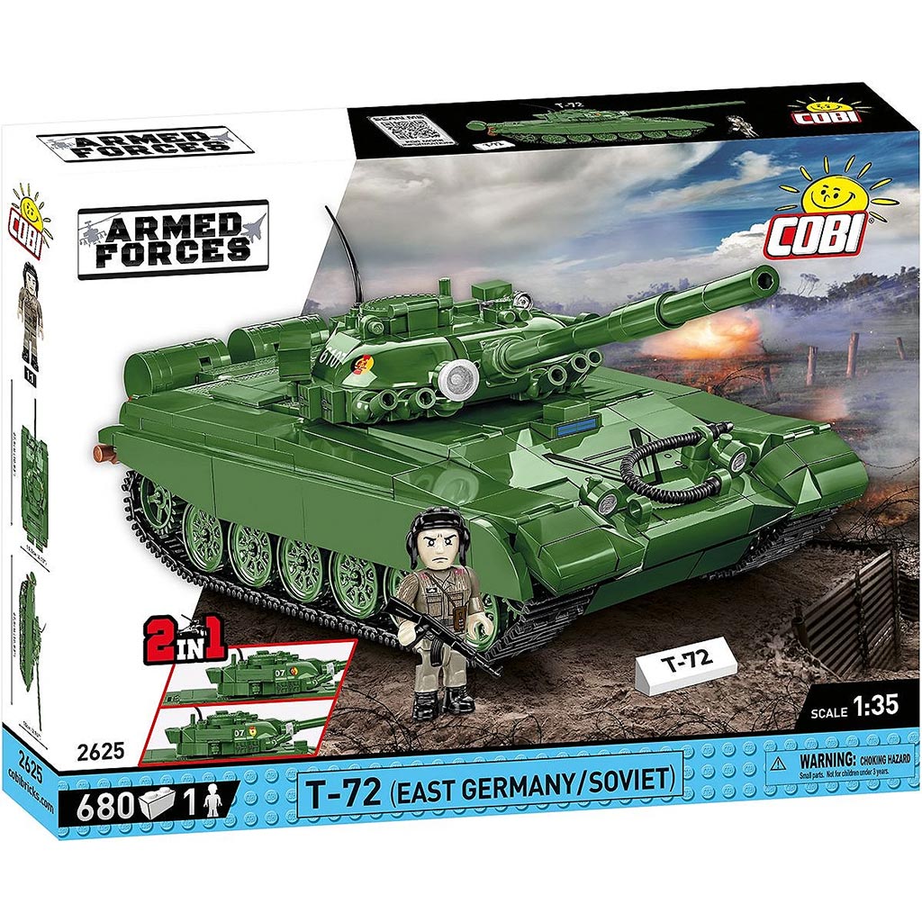 COBI: Siły Zbrojne T-72 (Niemcy Wschodnie/Sowieci) czołg budowlany (2625)