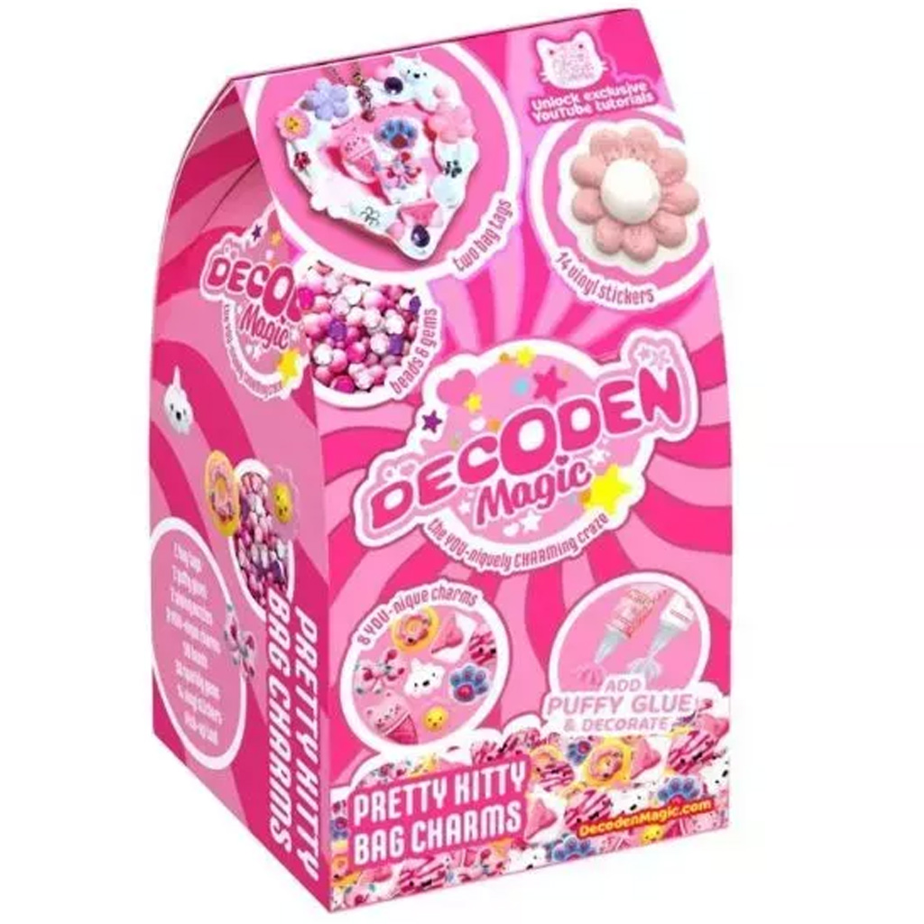 Decoden Magic - Magiczna dekoracja: zawieszka na torebkę z kotem
