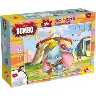 Disney Dumbo 2 w 1 35-elementowa maxi układanka i kolorowanka 70x50 cm – Lisciani